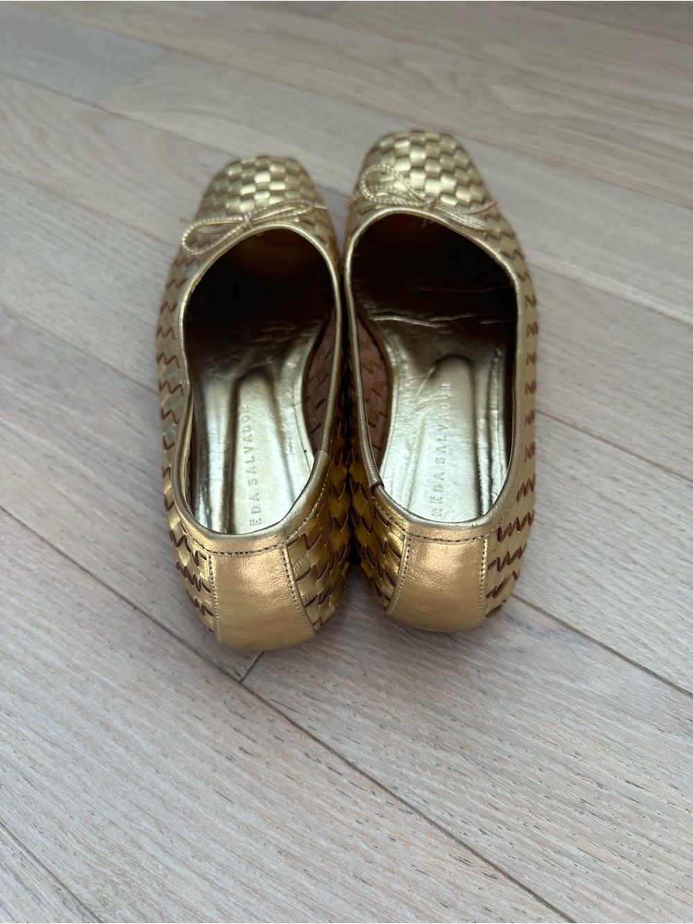 Freda Salvador - Jada Ballet Flats - Gold size 8.5 - Picture 9 of 14
